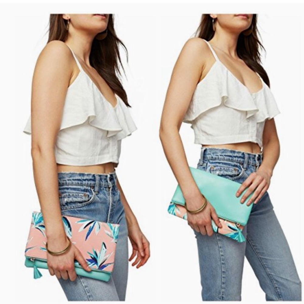 Rachel Pally Paradise Foldover Reversible Clutch